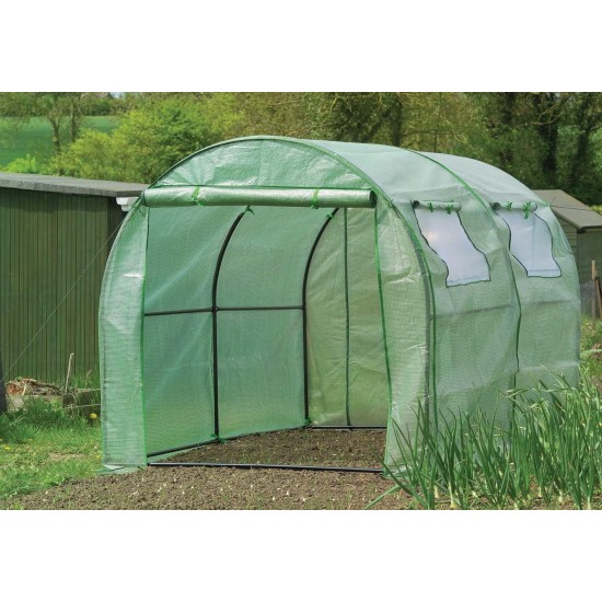 Gardman 7624 Poly-Tunnel with Reinforced Cover and Windows, 118.11