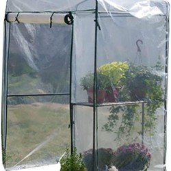 Ygo Waterproof Greenhouse Hot House with Zipper Doors for Garden,Patio,Home,Backyard (Color : White)