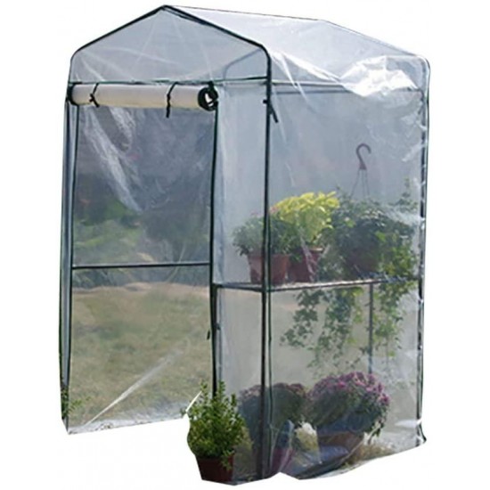 Ygo Waterproof Greenhouse Hot House with Zipper Doors for Garden,Patio,Home,Backyard (Color : White)