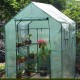 Garden Greenhouse, 8 Shelves Portable Walk-in Green Garden Hot House with with PE Cover and Zipper Openings, Tomato Herb Canopy in Any Season, 143 x 143 x 195 cm