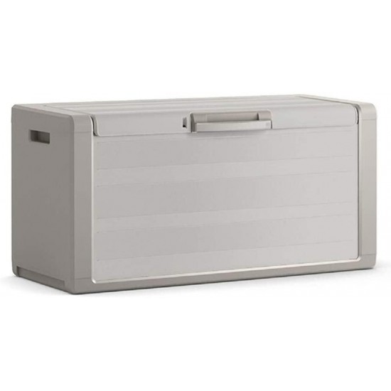 Outdoor Storage Cabinets Outdoor Indoor Storage Box Villa Garden Courtyard Balcony Waterproof Sunscreen Large Capacity Storage Outdoor Storage Container ( Color : Creamy white , Size : 118x49x55cm )