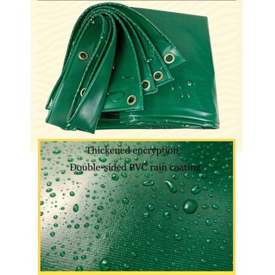 JFFFFWI Tarp Sheet Tarpaulin Heavy Duty Tarp Waterproof Ground Sheet Cover Green with Eyelets for Outdoor Camping, Wood, Car, Camping Or Gardening 450g/㎡ 16 Sizes (Color : Green, Size : 3X5M)