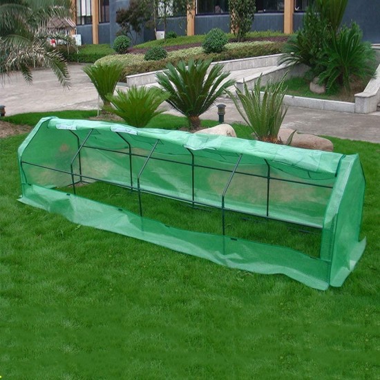 Portable Large Greenhouse, Outdoor Green Garden Hot House Tent, for Grow Seeds Seedlings Tend Potted Plants, 141.73