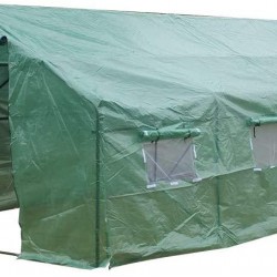 YQ WHJB Portable Garden Green House Cover,Compact Walk in Plastic PE Greenhouse Greenhouse Grow Hosuse Frame with Removable Waterproof PE Cover