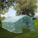 YQ WHJB Portable Garden Green House Cover,Compact Walk in Plastic PE Greenhouse Greenhouse Grow Hosuse Frame with Removable Waterproof PE Cover