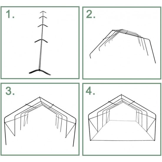 YQ WHJB Portable Garden Green House Cover,Compact Walk in Plastic PE Greenhouse Greenhouse Grow Hosuse Frame with Removable Waterproof PE Cover