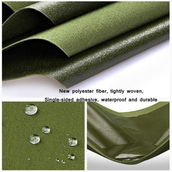 JFFFFWI Tarpaulin, Canvas Tarps Heavy Duty Tarp Waterproof and UV Protected Green Ground Sheet s for Garden Furniture Hutch Trampoline Wood Car Camping Or Gardening-18 Size Optional (600g/㎡) tarpaul