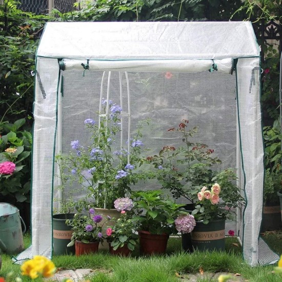 Ygo Greenhouse Hot House with Zipper Doors for Garden,Patio,Home,Backyard (Color : B, Size : 150195cm/5976.8