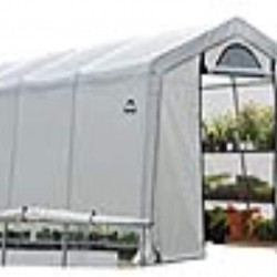 ShelterLogic 10' x 20' GrowIT Greenhouse-in-a-Box Flow Peak Roof Style Easy Access Outdoor Grow House with Translucent Waterproof Cover