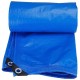 ZHUAN Tarpaulin Waterproof Heavy Duty Protect Materials from Moisture and Dust Lightweight Metal Eyelet Easy to Carry Outdoor Open Air Yard, 21 Sizes (Color : Blue, Size : 8x10m)