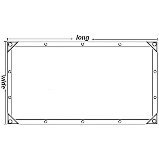 ZHUAN Tarpaulin Waterproof Heavy Duty Sunscreen Antifreeze Plastic Cover Edge Punch Applicable Throughout The Year Gardening Accessories Outdoor, 10 Sizes (Color : White, Size : 6.8×4.8m)