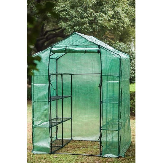 Ygo Greenhouse Hot House with Zipper Doors for Garden,Patio,Home,Backyard