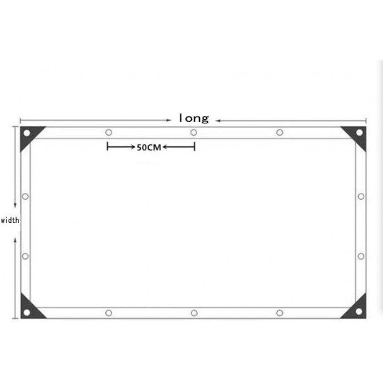 LXHONG Transparent Tarpaulin Heavy Duty, 0.12mm Thick PVC Tarp，Waterproof Clear Tarpaulin with Eyelets Tear Resistance Rainproof Easy to Clean Plants Vegetable Shed, 26 Sizes