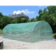 Unik Aways 20 feet Long 8 Window Walk in Greenhouse Garden Plant Grow Tent Steel Frame PE Cover