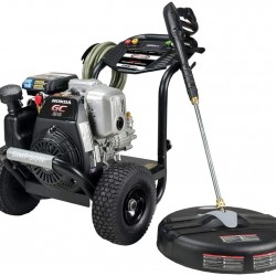 Simpson Cleaning MS61033-S 3300 PSI at 2.4 GPM Honda GC190 with OEM Technologies Axial Cam Pump Cold Water Premium Residential Gas Pressure Washer and Surface Scrubber