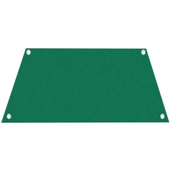 ZHUAN Tarpaulin Waterproof Heavy Duty Sunscreen Windproof Frost and Hail Anti-Aging Truck Cover Aluminum Eyelet Outdoor Carport, 13 Sizes (Color : Green, Size : 5x7m)