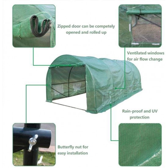 WYZBD 20′x10′x7′ -A Heavy Duty Greenhouse Plant Gardening Dome Greenhouse Tent