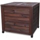 Tuuertge Outdoor Storage Cabinets Deck Boxes Outdoor Solid Wood Locker Storage Cabinet Seat Box for Garden Balcony Aisle Outdoor Storage Container (Color : Brown, Size : 60x57x56cm)