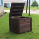 Tuuertge Outdoor Storage Cabinets Deck Boxes Outdoor Solid Wood Locker Storage Cabinet Seat Box for Garden Balcony Aisle Outdoor Storage Container (Color : Brown, Size : 60x57x56cm)