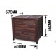 Tuuertge Outdoor Storage Cabinets Deck Boxes Outdoor Solid Wood Locker Storage Cabinet Seat Box for Garden Balcony Aisle Outdoor Storage Container (Color : Brown, Size : 60x57x56cm)