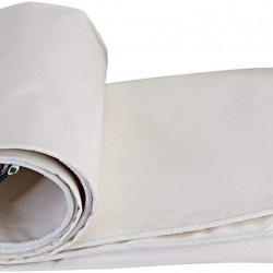 ZHUAN Tarpaulin Waterproof Heavy Duty Weatherproof Dustproof Trailer Tarpaulin Metal Eyelet with Free Rope Gardening Accessories Outdoor Awning, 15 Sizes (Color : White, Size : 3x6m)