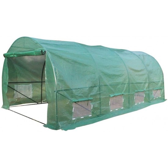 YQ WHJB Greenhouse with Steel Frame and Steel Frame Door,Plastic Portable Garden Greenhouses for Indoor Outdoor