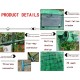 Outdoor Garden Greenhouse, PE Cover and Roll-Up Zipper Door Cloche Gardening Green House, for Vegetable Plant, 70.86