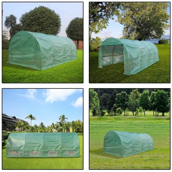 YFYTYG-PX Portable Plant Gardening Greenhouse, 20′X10′X7′ Walk-in Greenhouse Indoor Outdoor Heavy Duty Greenhouse Plant Gardening Spiked Greenhouse Tent