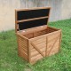 Tuuertge Outdoor Storage Cabinets Outdoor Storage Locker Rainproof Sunproof Solid Wood Locker Sundries Storage Box for Balcony Outdoor Storage Container (Color : Wood, Size : 100x53.5x72cm)